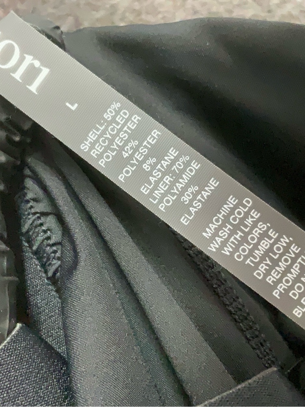 Women's Vuori Black Athletic Layered Running Shorts - Picture 4 of 4